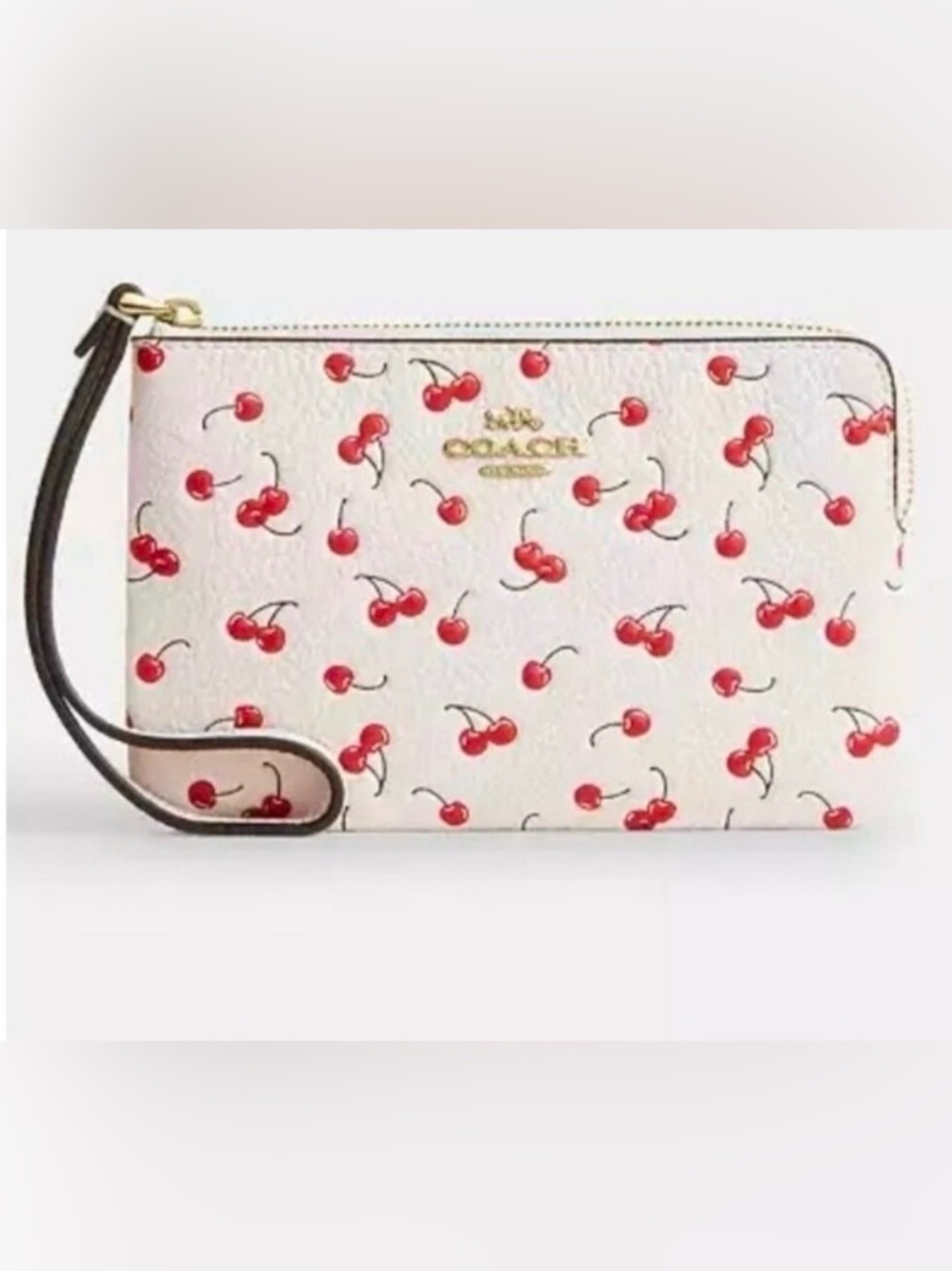 π Rare COACH City Tote in Glitter Cherry Print β NWOT W/Cherry Wristlet NWT - Picture 2 of 12